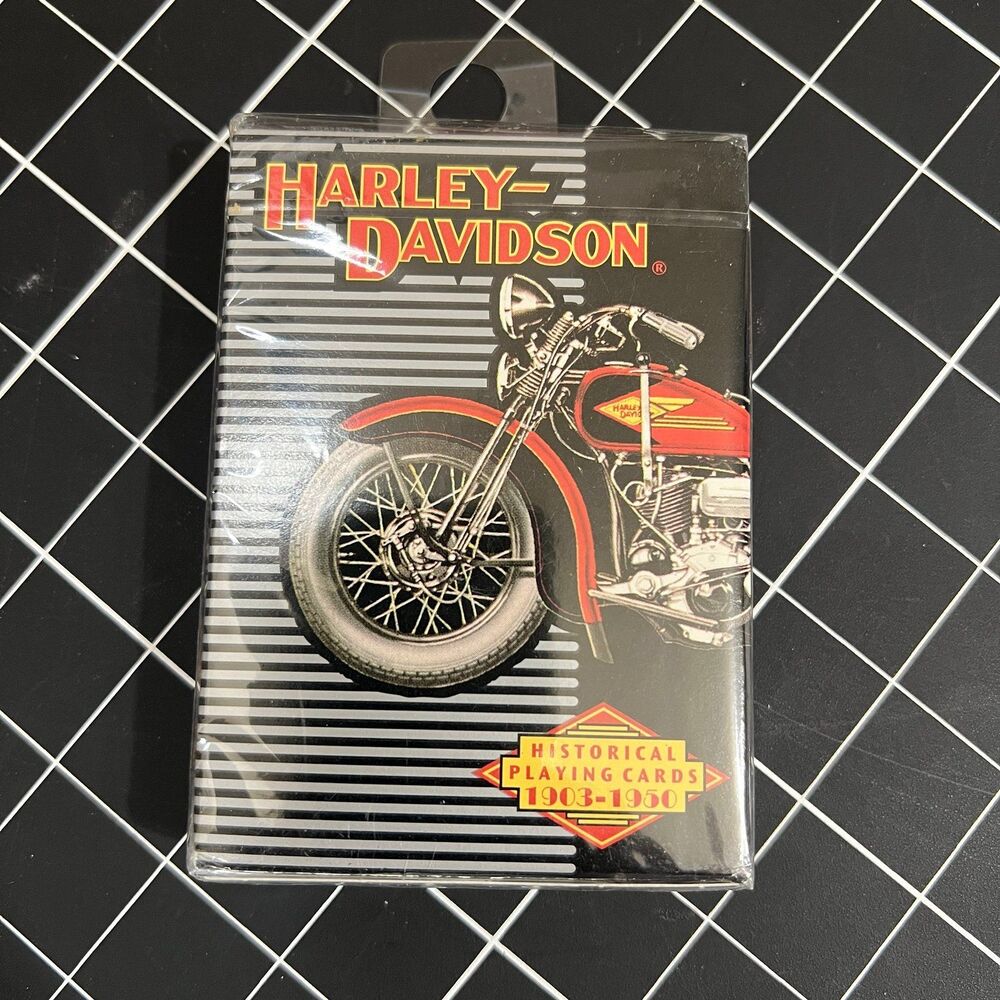 NWT Vintage Harley Davidson Motor Company Historical Playing Cards 1903-1950